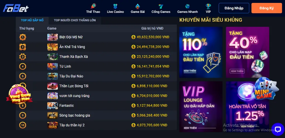 Trò chơi Live Casino trực tuyến Baccarat